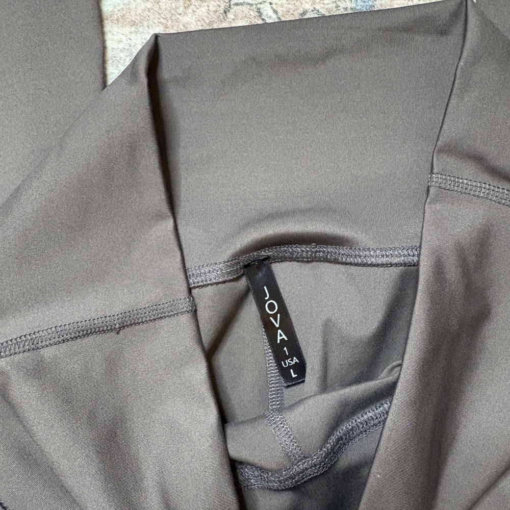 Jova Mocha Brown High Waist Flare Leggings Athletic Soft Yoga Pants Athleisure - Picture 2 of 3